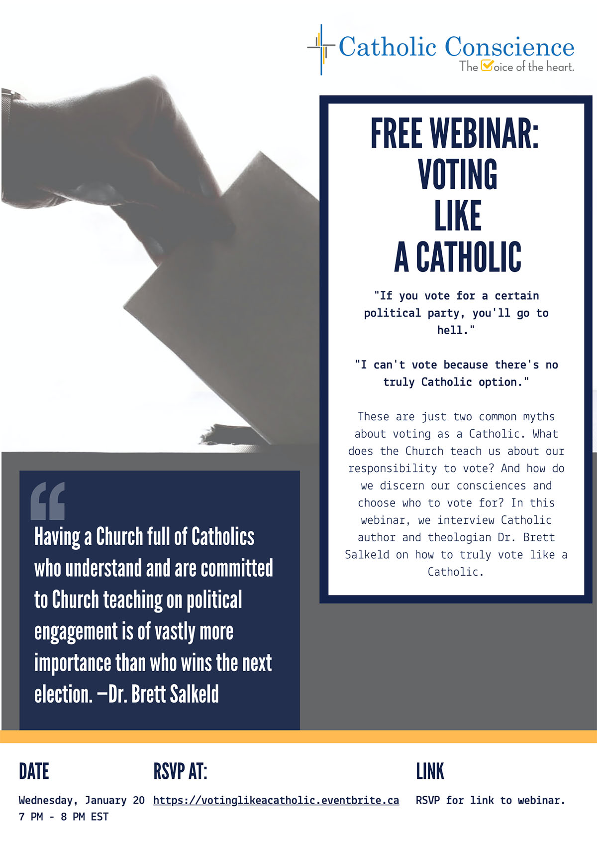 Webinar Poster Voting Like A Catholic